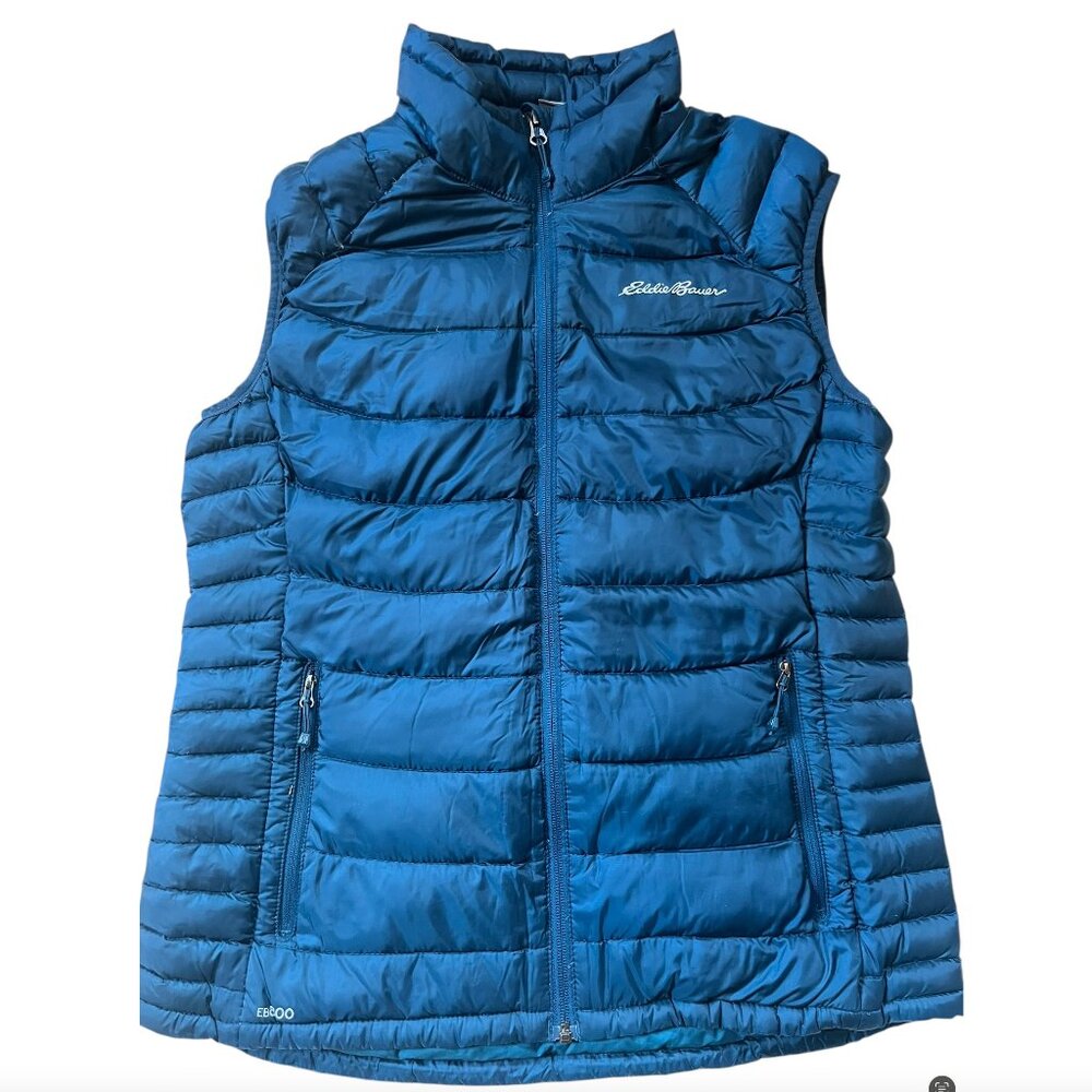 ⭐ Eddie Bauer First Ascent Women’s Down Vest – Teal – Tall Large (TL)
